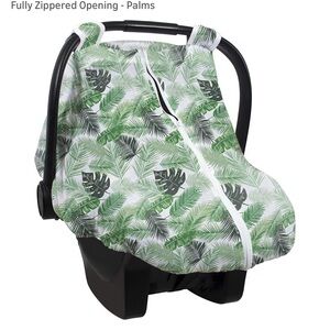 Tropical Leaf Print infant seat cover
